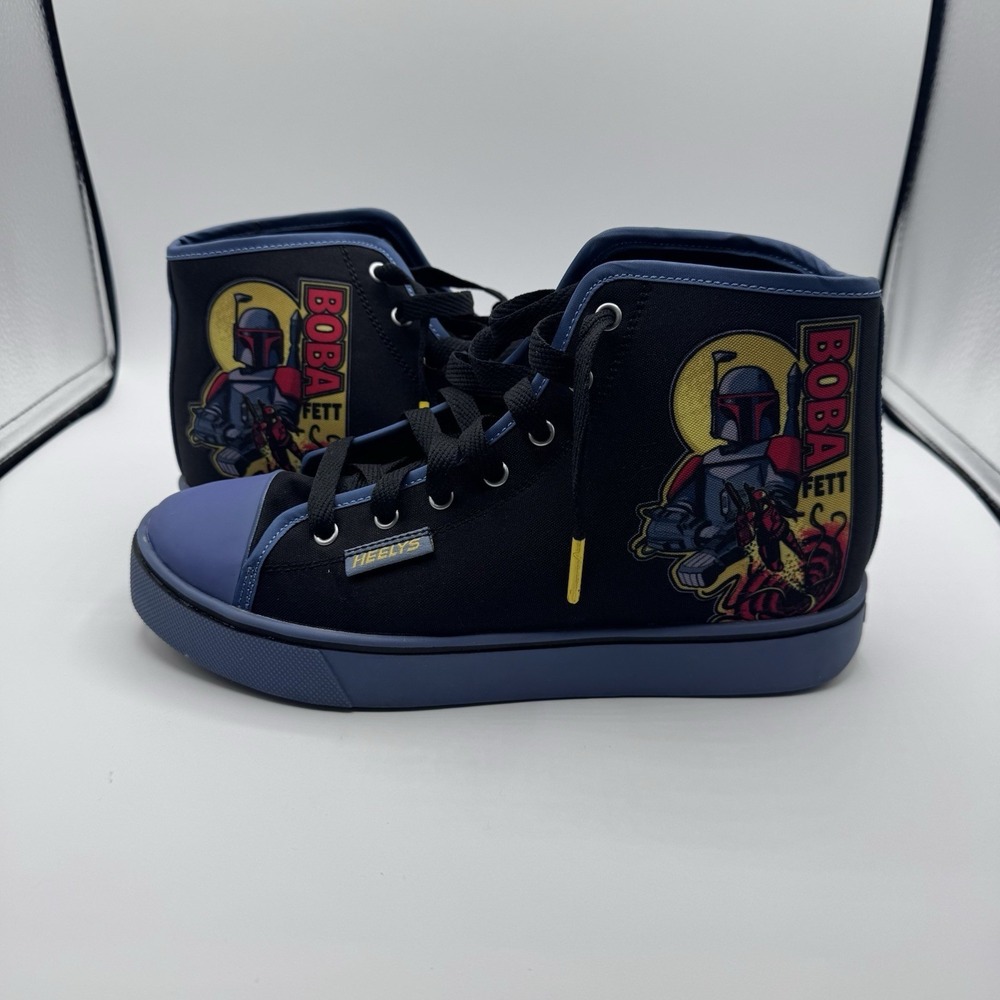 Heelys Hustle Star Wars Wheeled Skate Shoes Blue Canvas HES10537  (SZ US M7/W8)